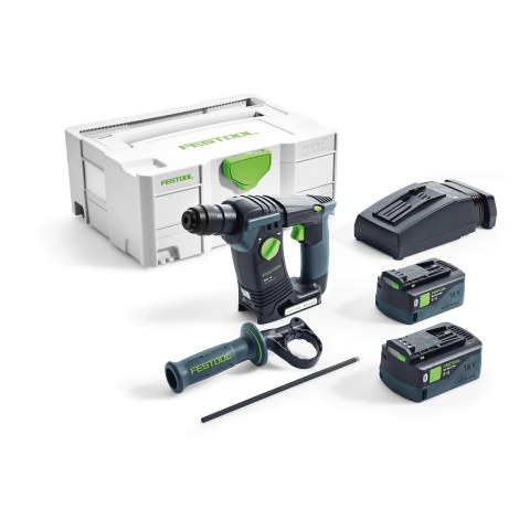 Poravasara Festool BHC 18 Li 5,2 I-Plus; 1,8 J; SDS-Plus; 18 V; 2x5,2 Ah akku
