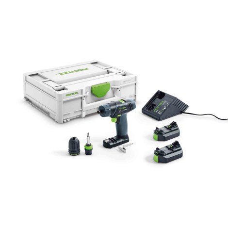 Pora/ruuvinväännin Festool TXS 2,6-Plus; 10,8 V; 2x2,6 Ah akku