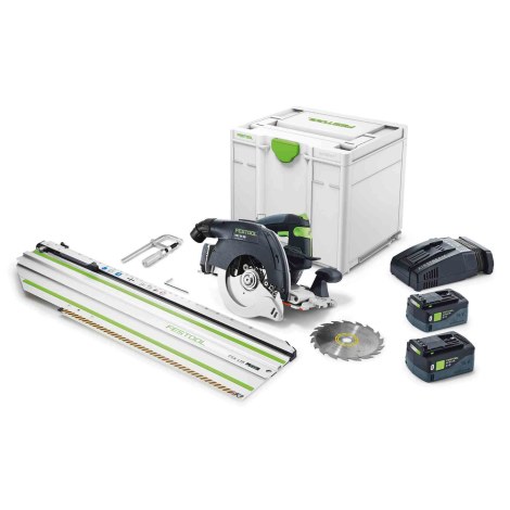 Akkupyörösaha Festool HKC 55 5,2 EBI-Set-FSK 420; 18 V; 2x5,2 Ah akku