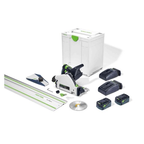 Akkupyörösaha Festool TSC 55 5,2 KEBI-Plus/XL-FS; 18 V; 2x5,2 Ah akku + 2xTCL 6