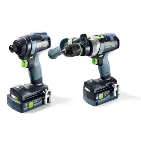 Akkukonesarja Festool TID 18 5,0/4,0-Set TPC 18/4;  18 V; 5,0 Ah + 4,0 Ah akku
