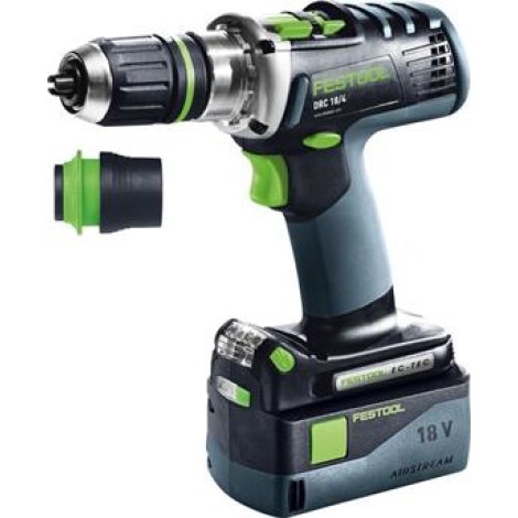 Porakoneille Festool DRC 18/4 Li 4,2 Set QUADRIVE; 18 V; 2x4,2 Ah akku