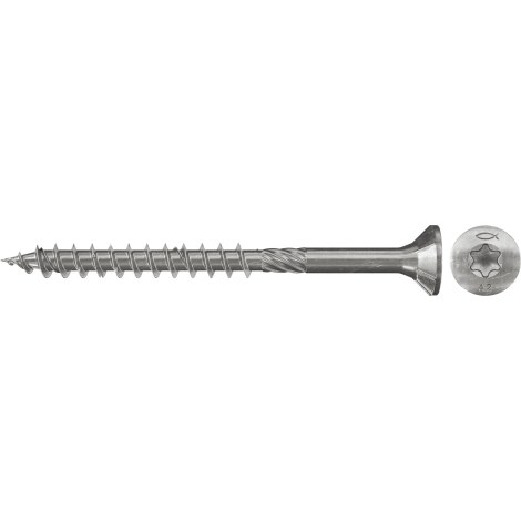 Puuruuvi Fischer Power-Fast FPF-ST P A2; TX30; 6,0x160 mm; 100 kpl.