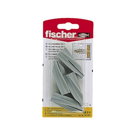 Nylon ankkuri Fischer GB 8; 8 kpl.