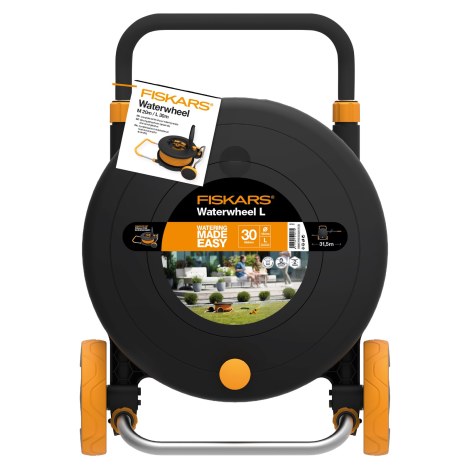 Letkukela Fiskars 1023644; 30 m; 1/2'' kasteluletkulla
