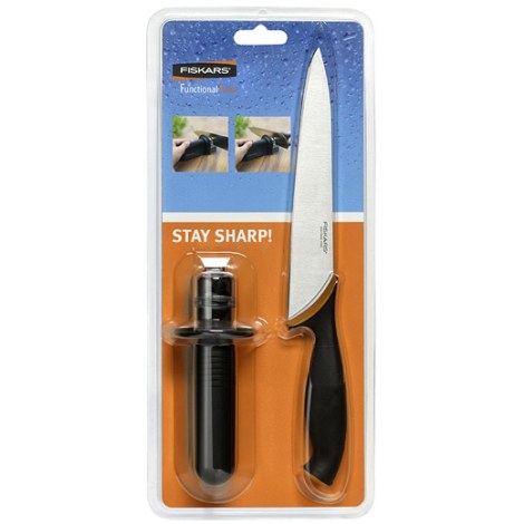 Keittiön veitsi ja teroitin Fiskars 857195