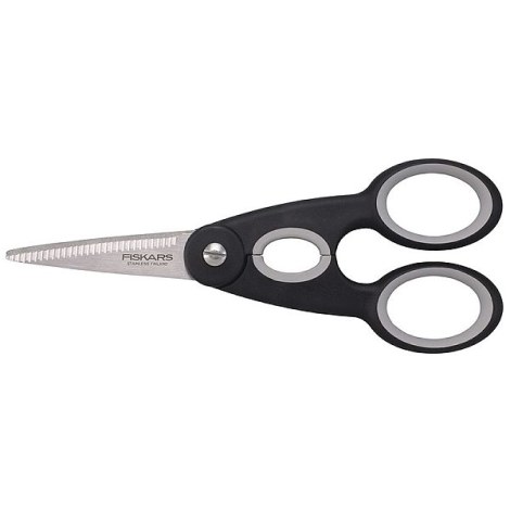 Keittiösakset Fiskars 859977 Softouch® pinnalla