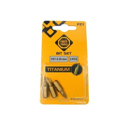 Urakärki Forte tools BT03-25PZ1T; PZ1; 25 mm; 3 kpl.