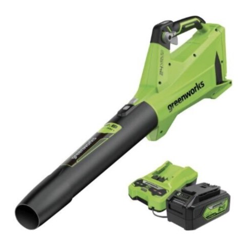 Akku lehtipuhallin Greenworks BL24L411-01; 24 V; 1x4,0 Ah akku