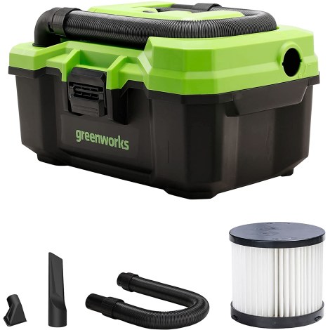 Pölynimuri Greenworks G24WDVK4; 24 V; 1x4,0 Ah akku