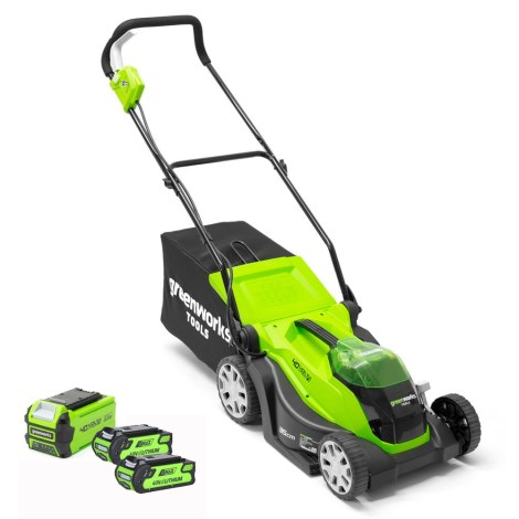 Ruohonleikkuri Greenworks G40LM35K2x; 40 V; 2x2,0 Ah akku
