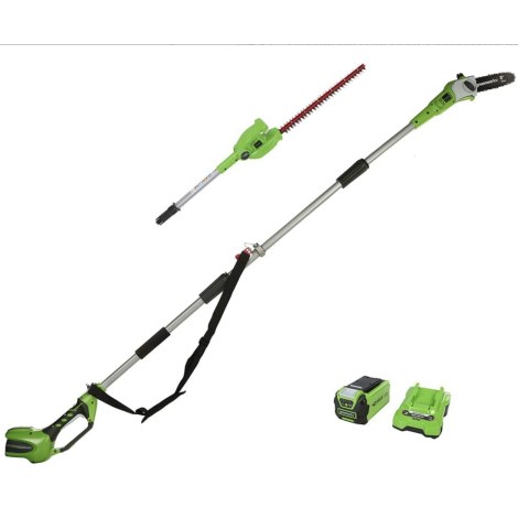 Monitoiminen puutarhatyökalu Greenworks GD40PSHK4; 40 V; 1x4,0 Ah akku
