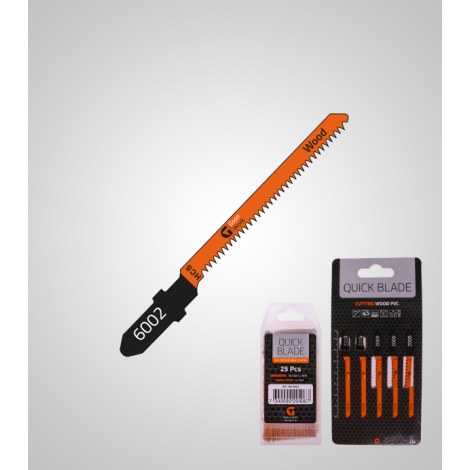 Pistosahanterä GSON QUICKBLADE Splinterfree Curve; 76x50x1,3 mm; 5 kpl.