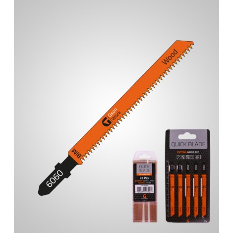 Pistosahanterä GSON QUICKBLADE Splinterfree; 100x75x1,7 mm; 5 kpl.