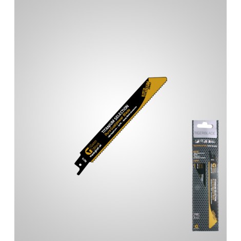 Puukkosahanterä GSON 6515 Tigerblade TiN Selection; 150x19x0,19 mm; 10 TPI; 5 kpl.