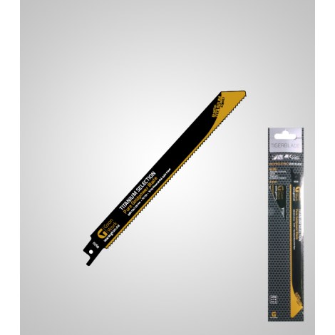 Puukkosahanterä GSON 6520 Tigerblade TiN Selection; 200x19x1,25 mm; 10 TPI; 5 kpl.