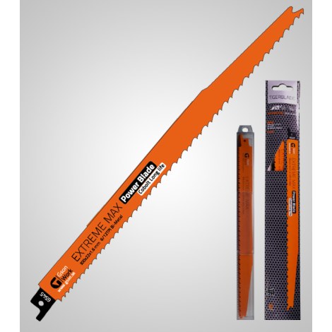 Puukkosahanterä GSON Tigerblade Extreme Max; 300x22x1,6 mm; 6/12 TPI; 5 kpl.