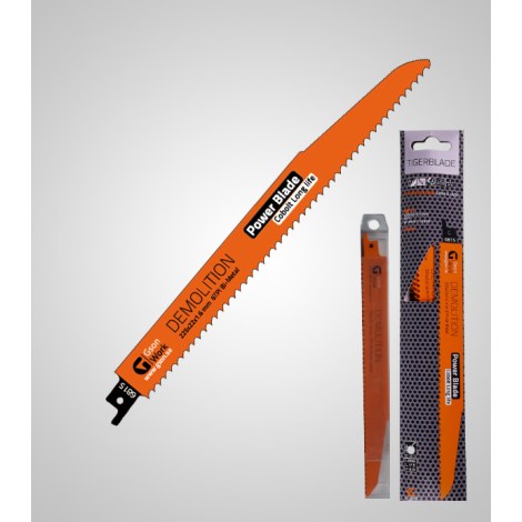 Puukkosahanterä GSON Tigerblade Demolition; 225x22x1,6 mm; 6 TPI; 5 kpl.