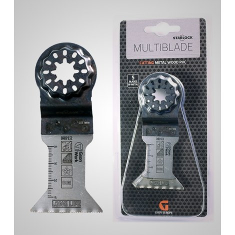 Tarkkuusleikkuuterä GSON M612 Multiblade Starlock Bi-Metal; 44x47 mm; 5 kpl.