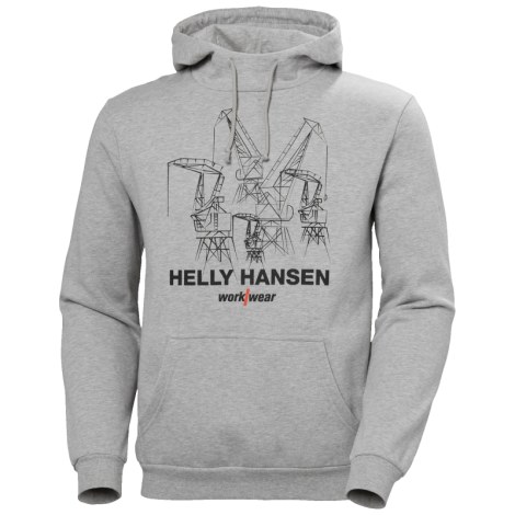 Lämmin huppari Helly Hansen Manchester Graphic Hood; XL; harmaa