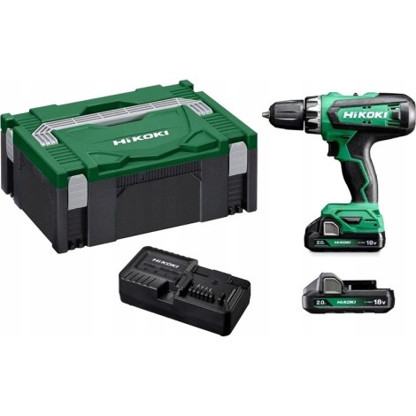 Akkukäyttöinen ruuvinväännin Hikoki DS18DFWQZ; 18 V; 2x2,0 Ah akku