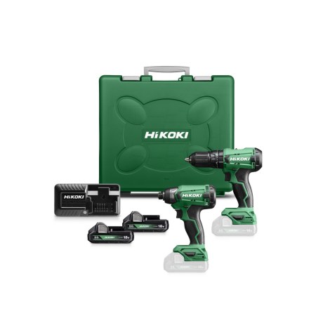 Akkukonesarja Hikoki KC18DAWCZ (DV18DA + WH18DA); 18 V; 2x2,0 Ah akku