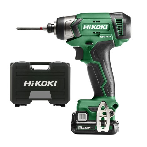 Iskuruuvinväännin Hikoki WH12DAWFZ; 12 V; 2x2,5 Ah akku