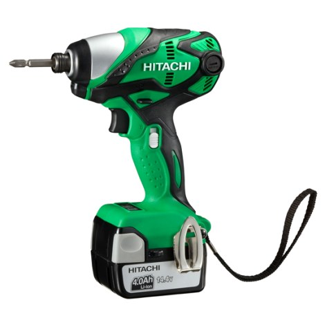 Iskuruuvinväännin Hitachi WH14DSDL; 14,4 V; 2x4,0 Ah akku