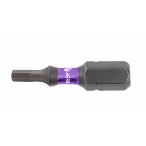 Kärkisarja iskevälle ruuvinvääntimelle Hogert HT1S148; H6; 1/4''; 25 mm; 5 kpl.