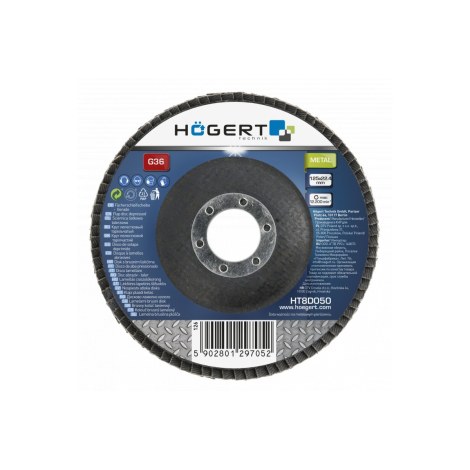 Lamellihiomalaikka  Hogert HT8D054; 125x22,4 mm; K100