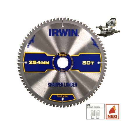 Katkaisuterä puulle Irwin; 250x2,8x30,0 mm; Z48