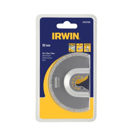 Puolipyöreä segmenttisahanterä Irwin IW1017205; 92 mm