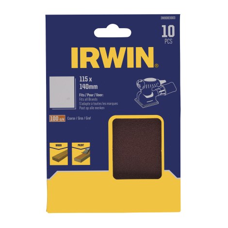 Hiomapaperi Irwin IW8083003; 140x115 mm; 10 kpl.