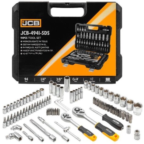 Työkalusarja  JCB 4941-5DS; 1/4''; 3/8''; 94 kpl.