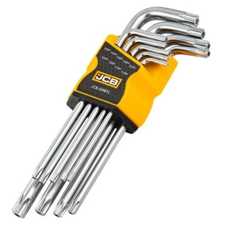 Yhdistelmäavainsarja JCB 5098TL; TORX; T10H-T50H; 9 kpl.