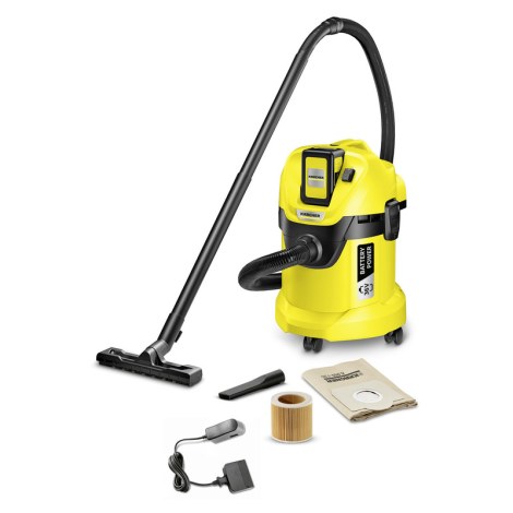 Pölynimuri Karcher WD 3; 36 V; 1x2,5 Ah akku