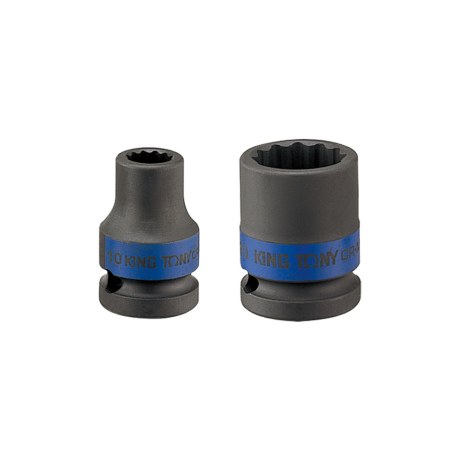 Kuusiohylsy King Tony 453012M; 1/2''; 12x38 mm