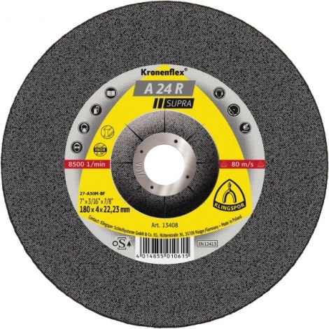 Hiomalaikka Klingspor A 24 R Supra; 125x6x22,23 mm; 1 kpl.