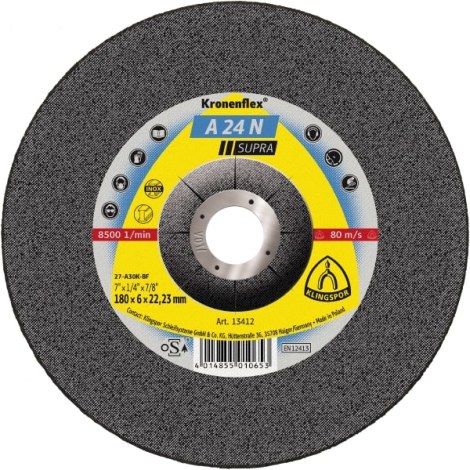 Hiomalaikka Klingspor A 24 N Supra; 125x6x22,23 mm; 1 kpl.