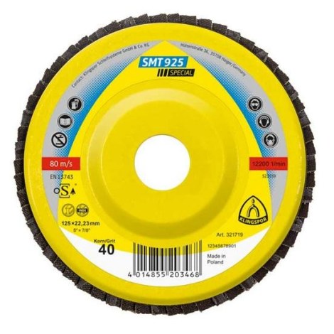 Lamellihiomalaikka  Klingspor 321718; 125x22,23 mm; G36; 10 kpl.