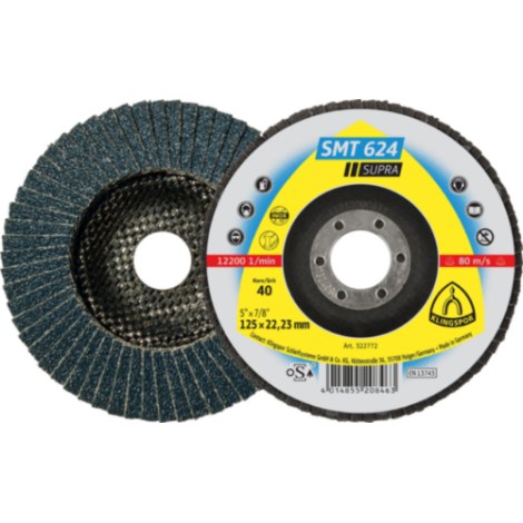 Lamellihiomalaikka  Klingspor 322773; 125x22,23 mm; G50; 10 kpl.