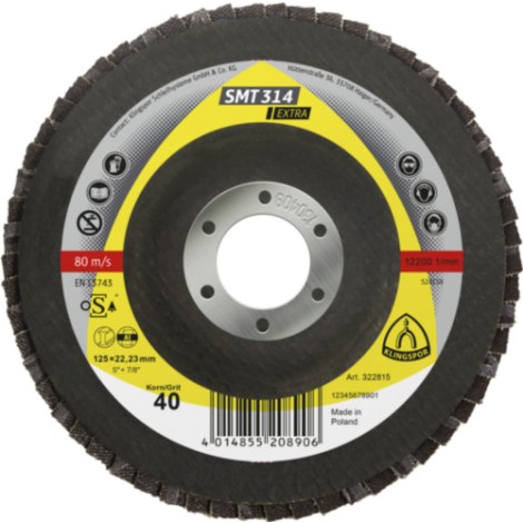 Lamellihiomalaikka  Klingspor 322808; 115x22,23 mm; G36; 10 kpl.