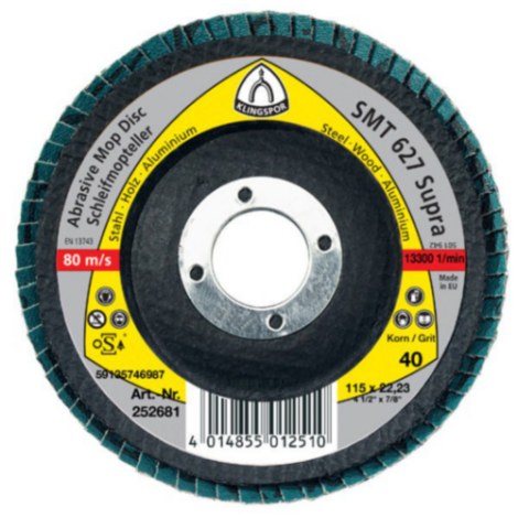 Lamellihiomalaikka  Klingspor 322822; 125x22,23 mm; G60; 10 kpl.