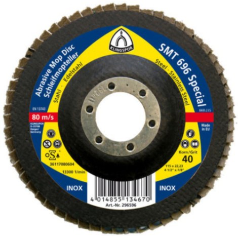 Lamellihiomalaikka  Klingspor 322853; 125x22,23 mm; G60; 10 kpl.