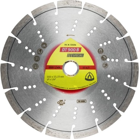 Timanttikatkaisulaikka Klingspor DT 900 B Special; 230x2,6x22,23 mm