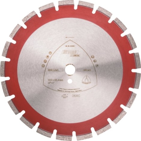 Timanttikatkaisulaikka Klingspor DT 902 B Special; 400x3,4x25,4 mm