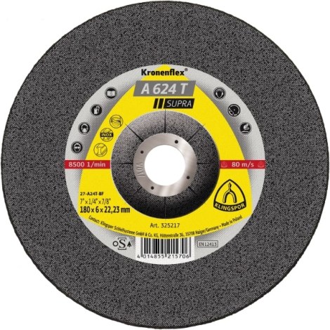 Hiomalaikka Klingspor A 624 T Supra; 125x6x22,23 mm; 10 kpl.