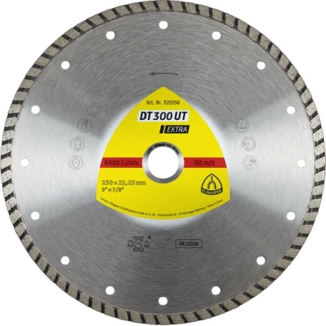 Timanttilevy märkäleikkaukseen Klingspor DT 300 UT Extra; 115x1,9x22,23 mm