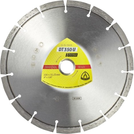 Timanttikatkaisulaikka Klingspor DT 350 U Extra; 350x3x25,4 mm