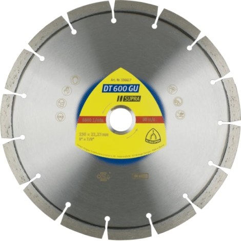 Timanttikatkaisulaikka Klingspor DT 600 GU Supra; 180x2,6x22,23 mm